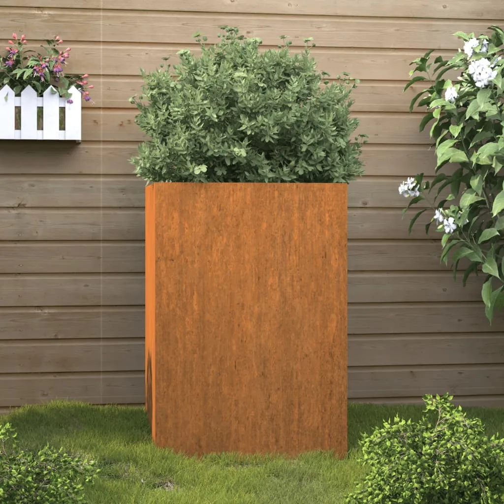 vidaXL Fioriera 52x48x75 cm Acciaio Corten