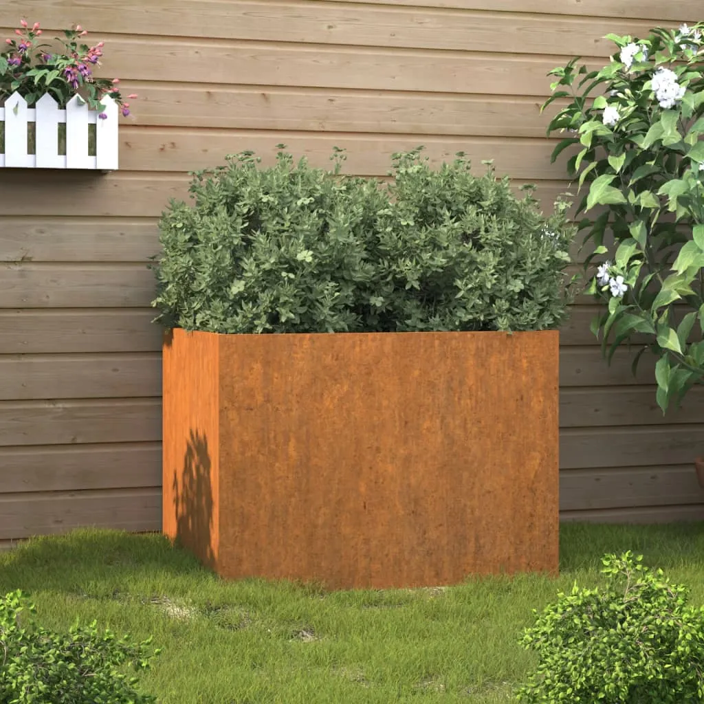 vidaXL Fioriera 62x47x46 cm Acciaio Corten