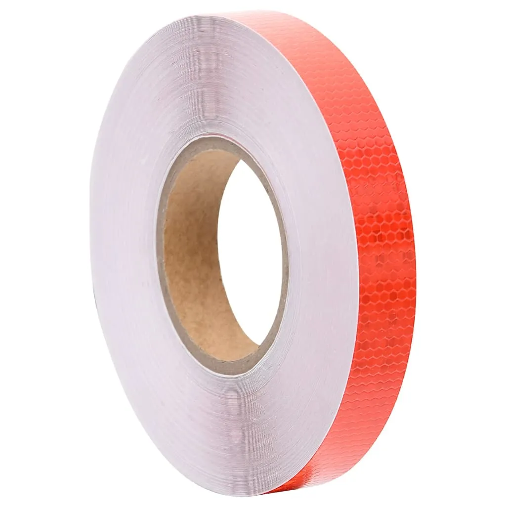 vidaXL Nastro Riflettente Rosso 2,5 cm x 50 m PVC