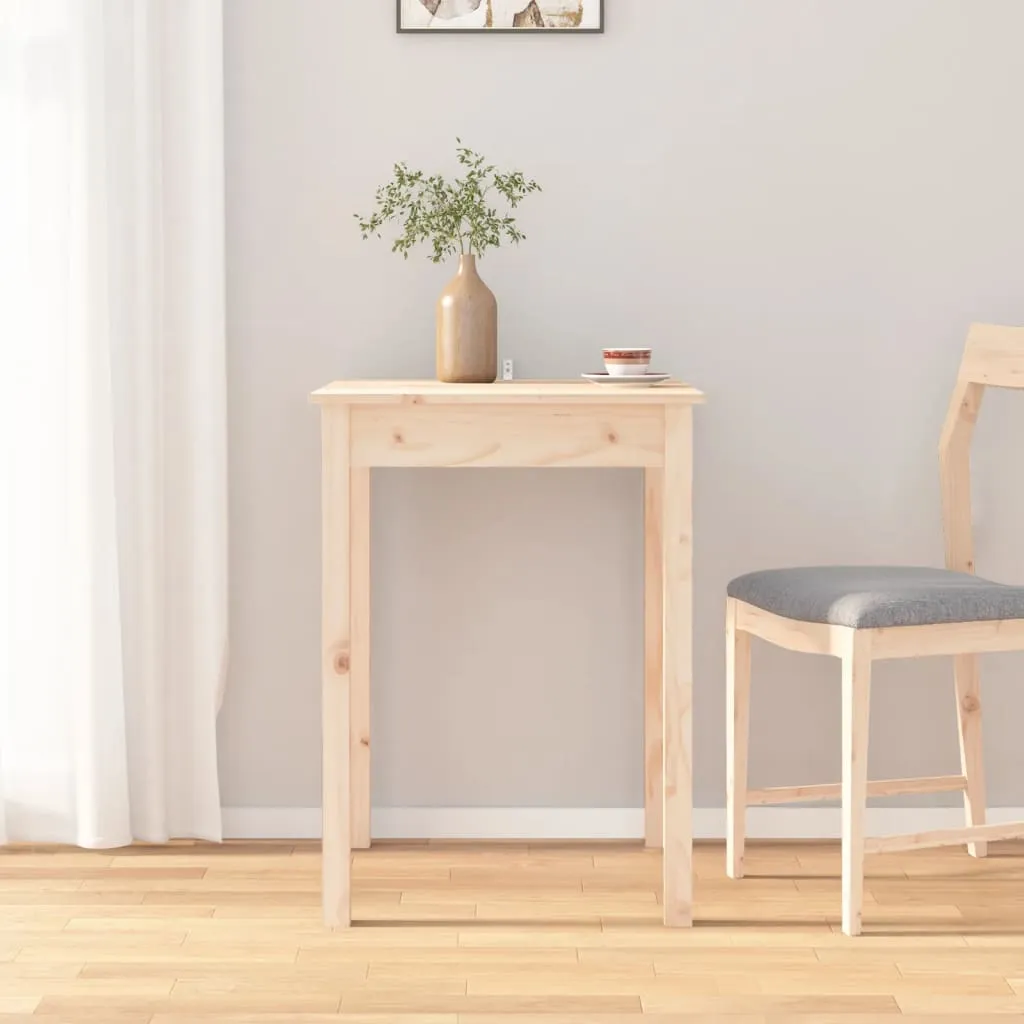 vidaXL Tavolo da Pranzo 55x55x75 cm in Legno Massello di Pino