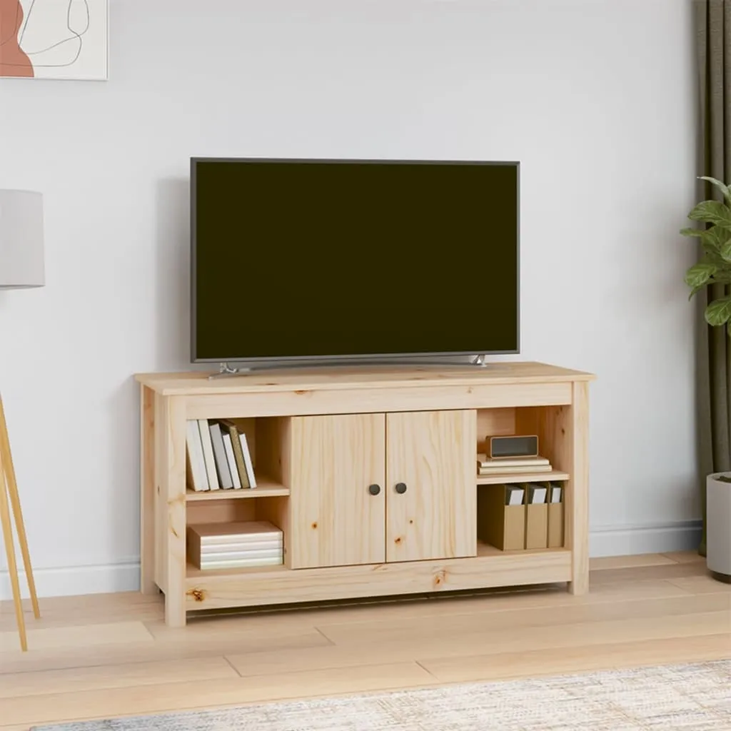 vidaXL Mobile Porta TV 103x36,5x52 cm in Legno Massello di Pino