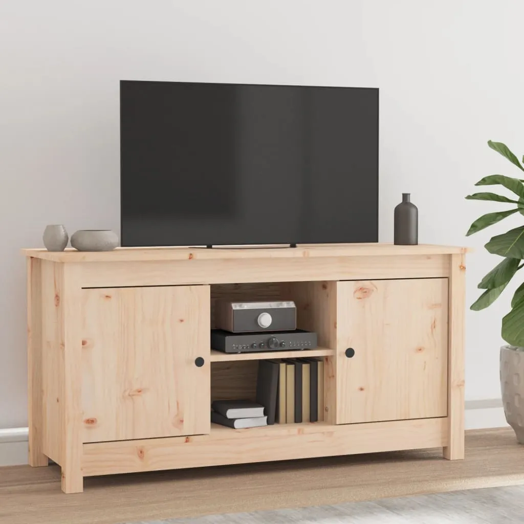 vidaXL Mobile Porta TV 103x36,5x52 cm in Legno Massello di Pino