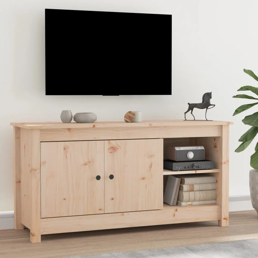 vidaXL Mobile Porta TV 103x36,5x52 cm in Legno Massello di Pino