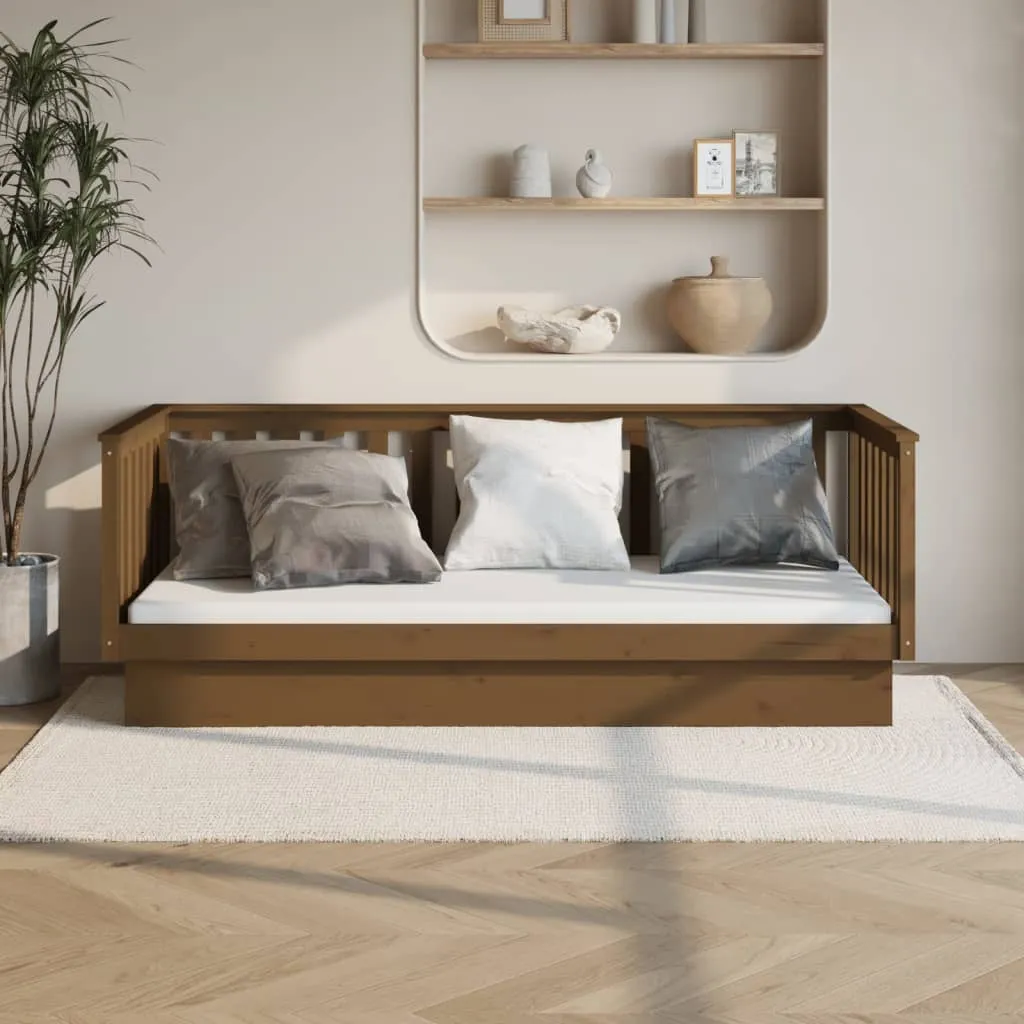 vidaXL Dormeuse Miele 80x200 cm in Legno Massello di Pino