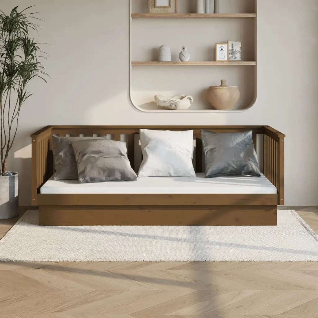 vidaXL Dormeuse Miele 100x200 cm in Legno Massello di Pino