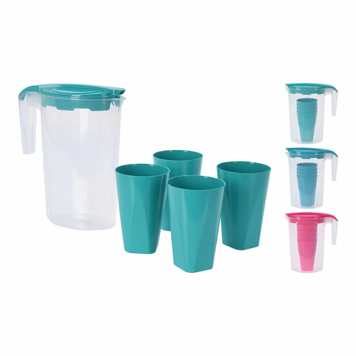 Set di Bicchieri Brocca 350 ml 1,75 L 5 Pezzi