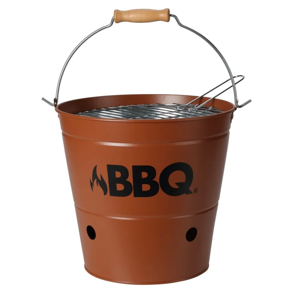 ProGarden Griglia a Secchiello per Barbecue BBQ 26 cm Arancione Scuro