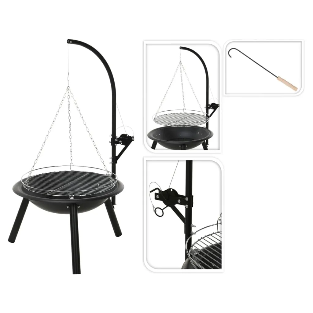 ProGarden Braciere con Griglia Barbecue BBQ 55 cm