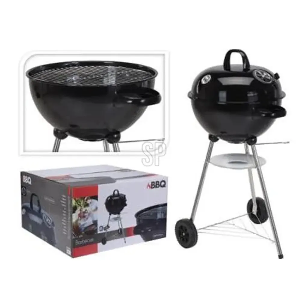 ProGarden Griglia a Sfera per Barbecue Nera