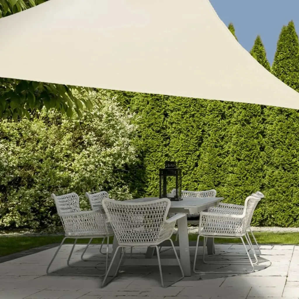 ProGarden Vela Parasole 3,6x3,6x3,6 m Crema a Triangolo