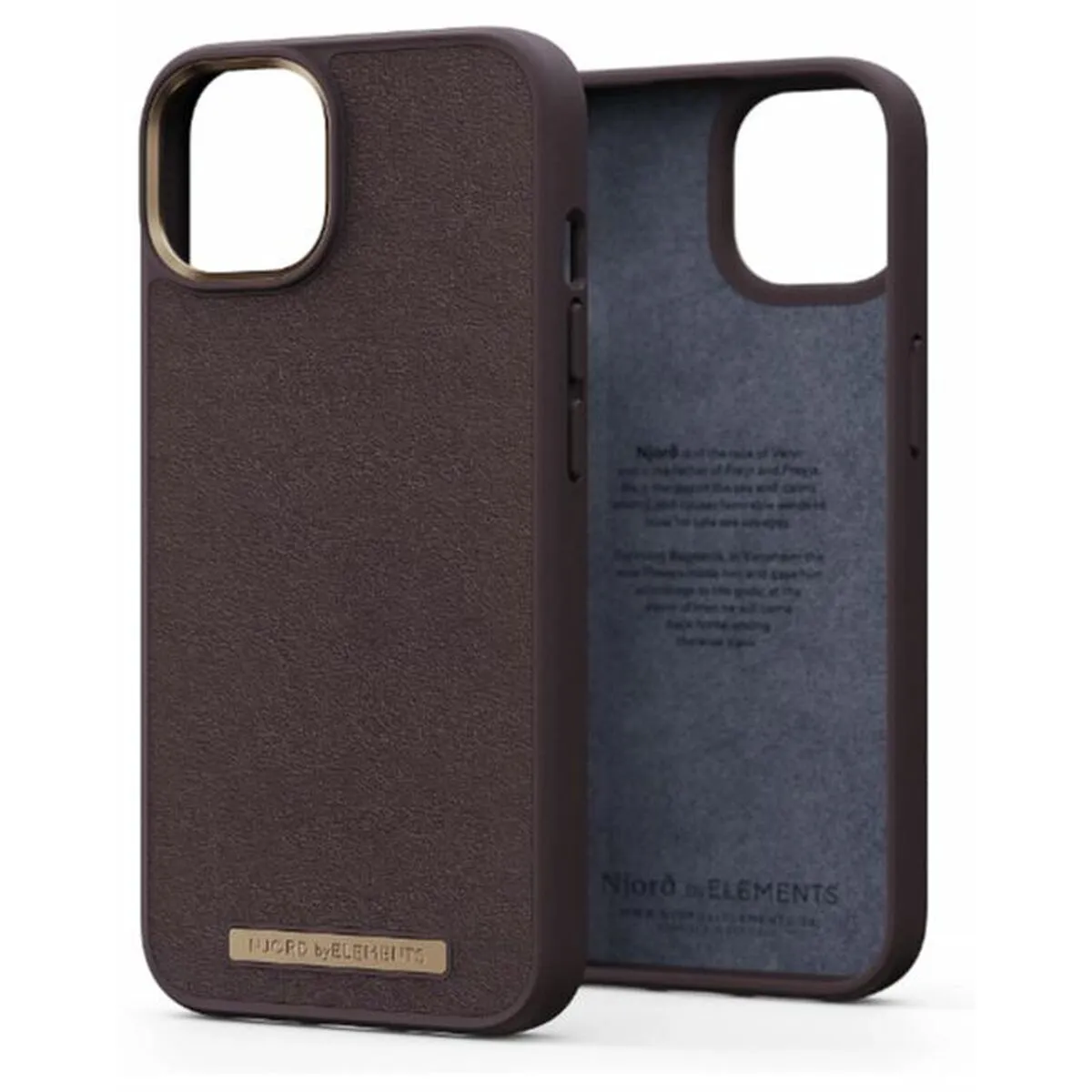 Custodia per Cellulare Njord Byelements IPHONE 14 Marrone