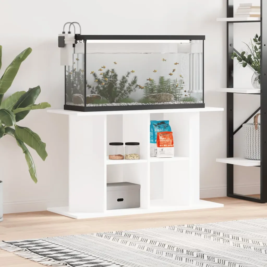 vidaXL Supporto per Acquario 100x40x60 cm in Legno Multistrato Bianco