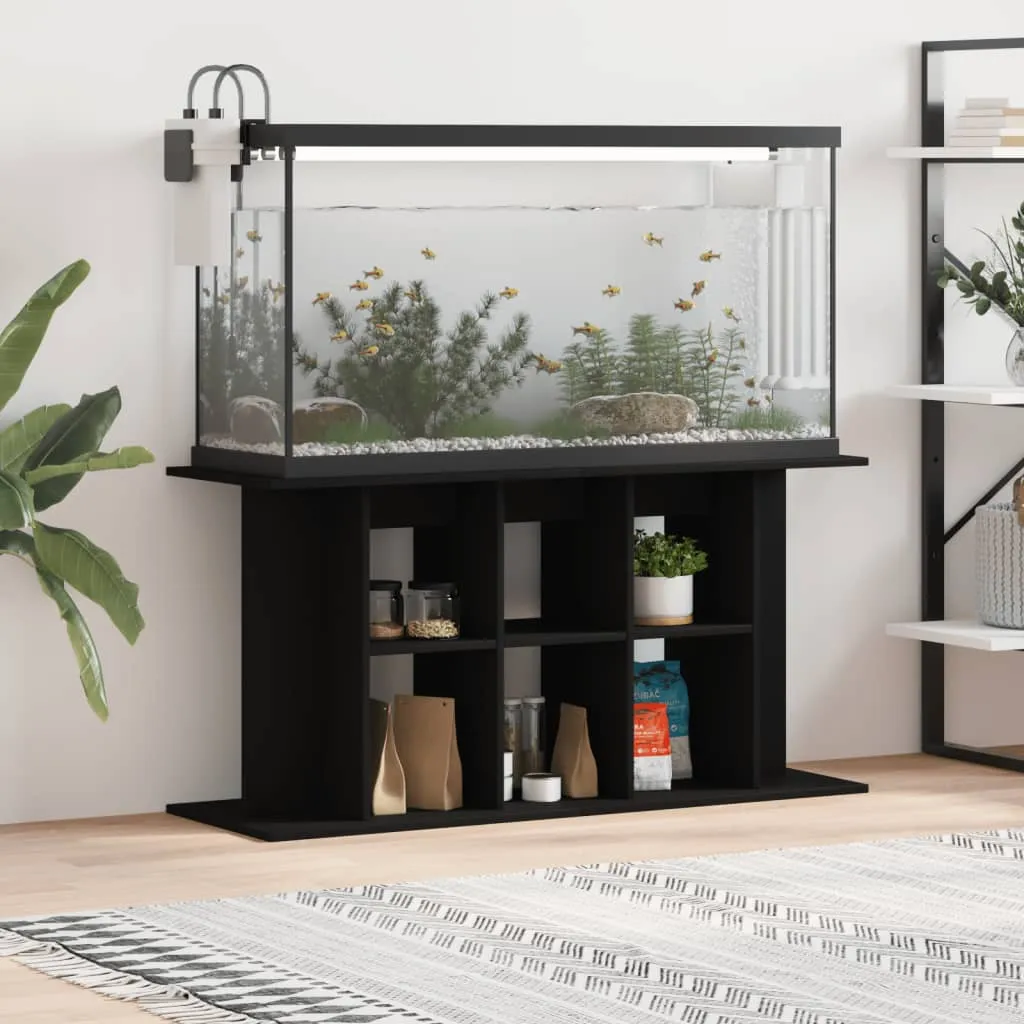 vidaXL Supporto per Acquario 120x40x60 cm in Legno Multistrato Nero