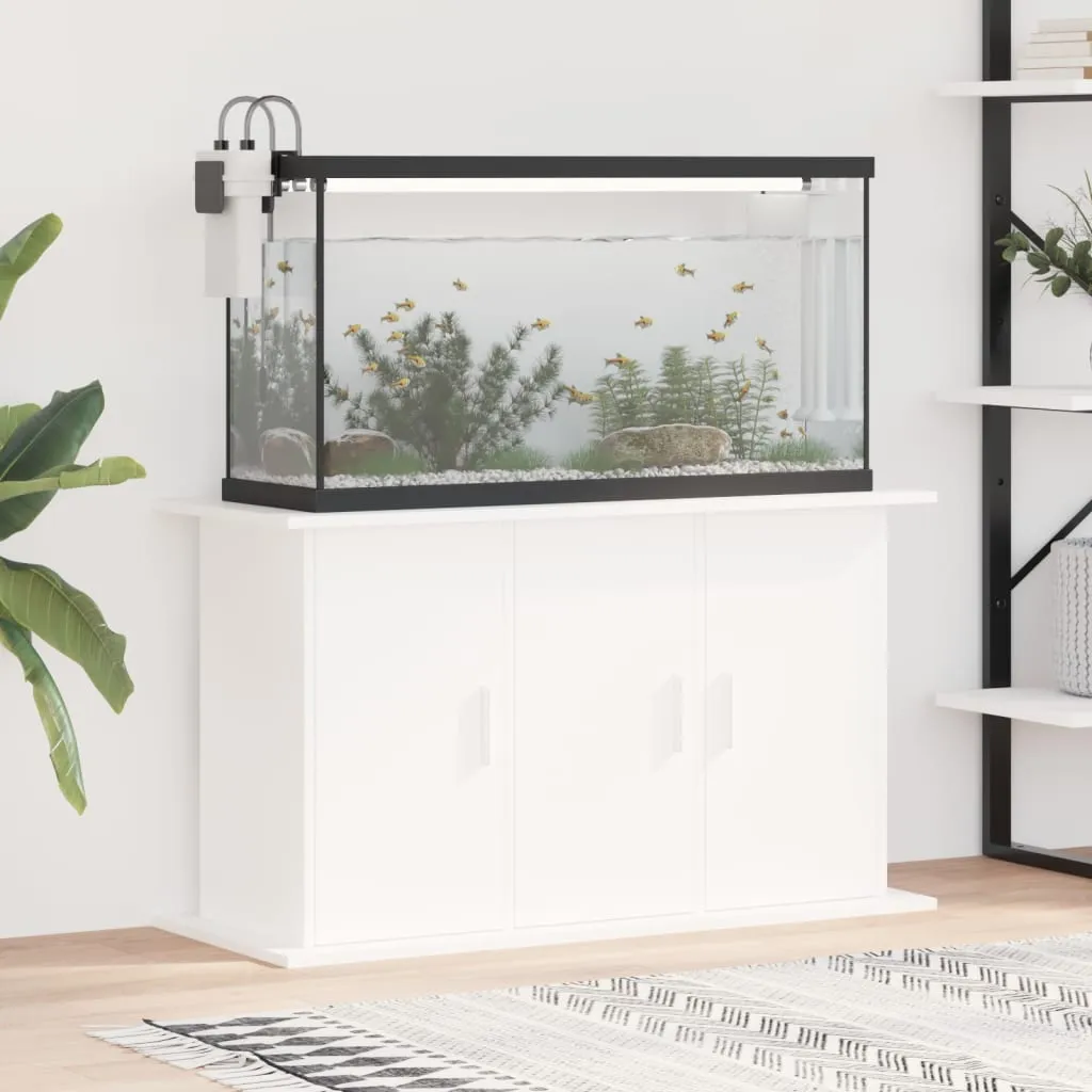 vidaXL Supporto per Acquario 101x41x58 cm in Legno Multistrato Bianco