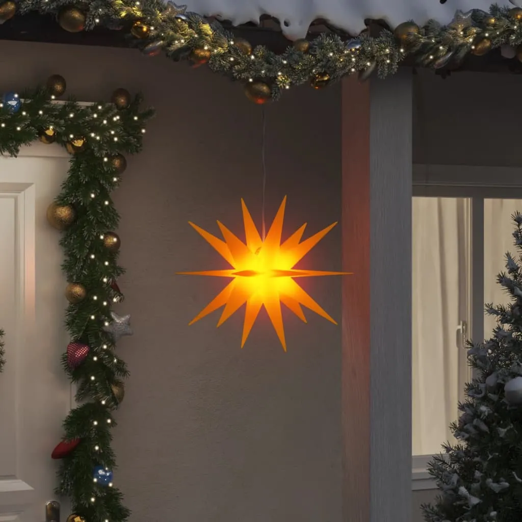 vidaXL Luce di Natale con LED Pieghevole Gialla 43 cm