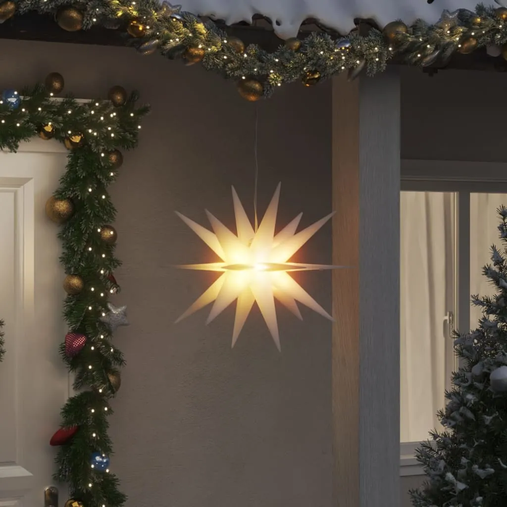 vidaXL Luce di Natale con LED Pieghevole Bianca 57 cm