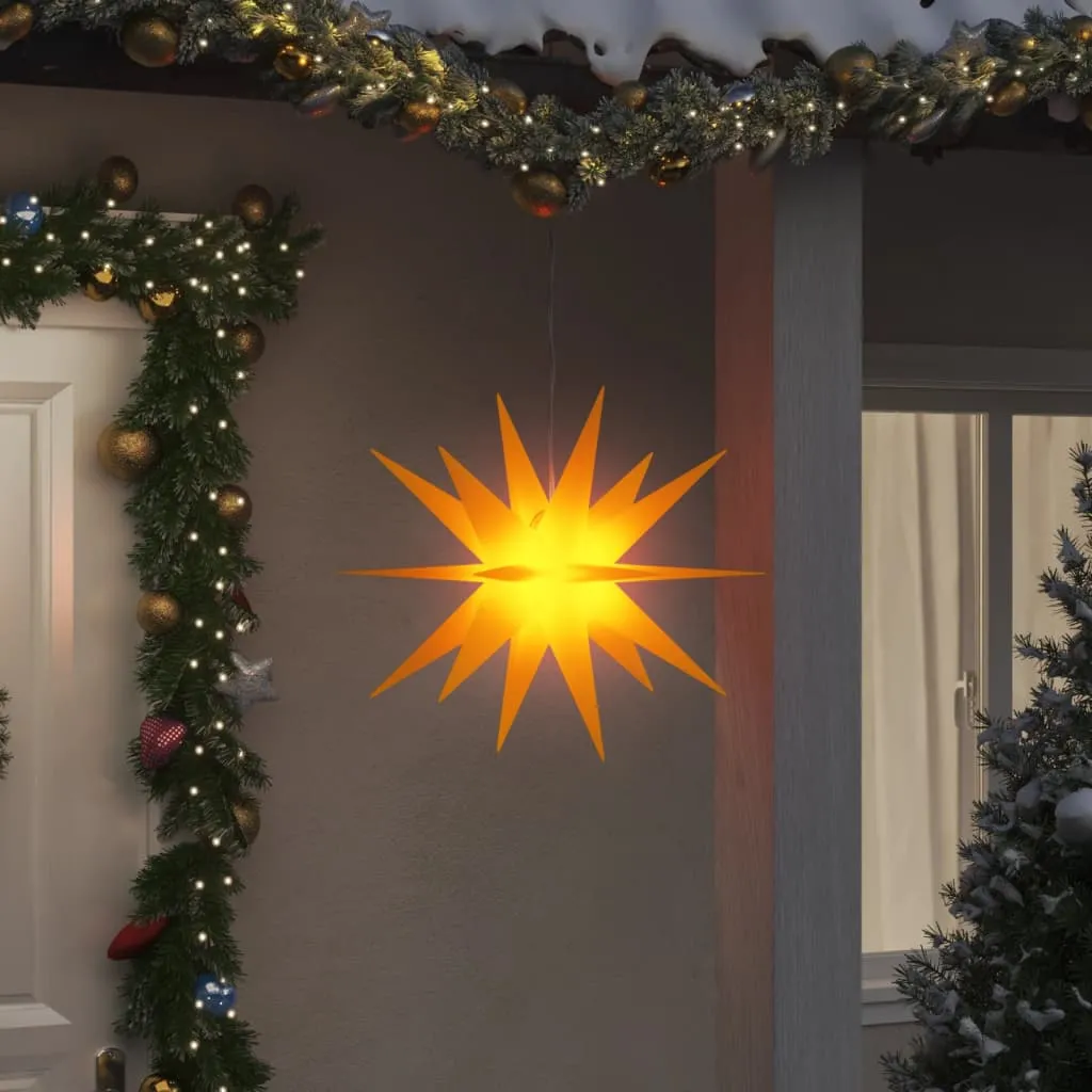 vidaXL Luce di Natale con LED Pieghevole Gialla 57 cm