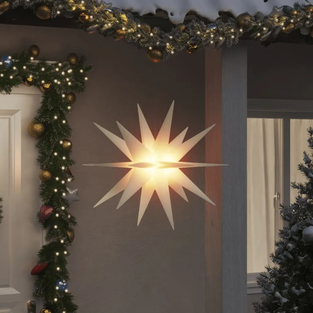 vidaXL Luce di Natale con LED Pieghevole Bianca 100 cm