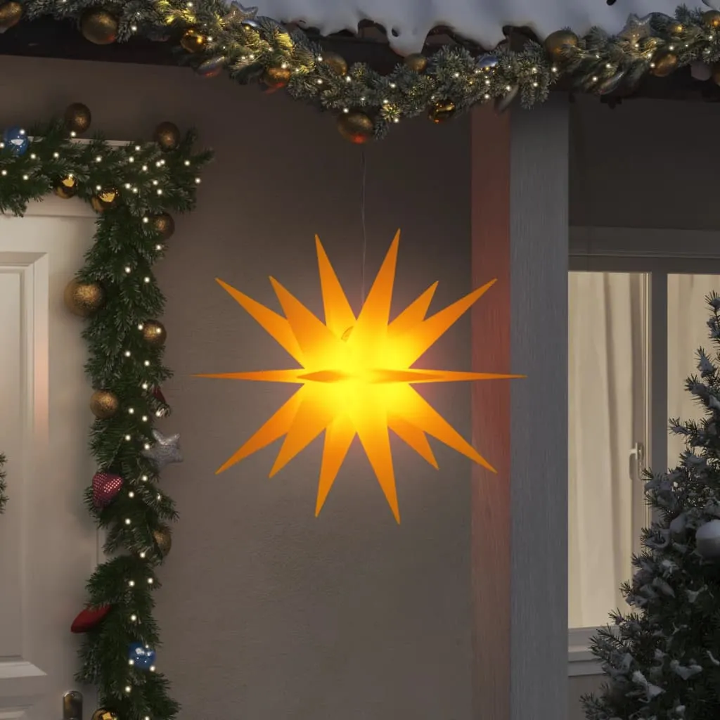 vidaXL Luce di Natale con LED Pieghevole Gialla 100 cm