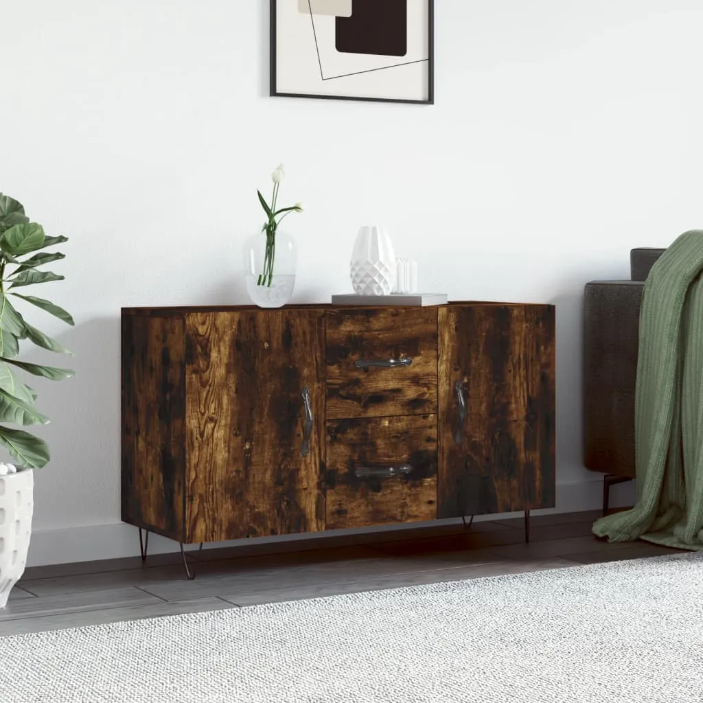 vidaXL Credenza Rovere Fumo 100x36x60 cm in Legno Multistrato