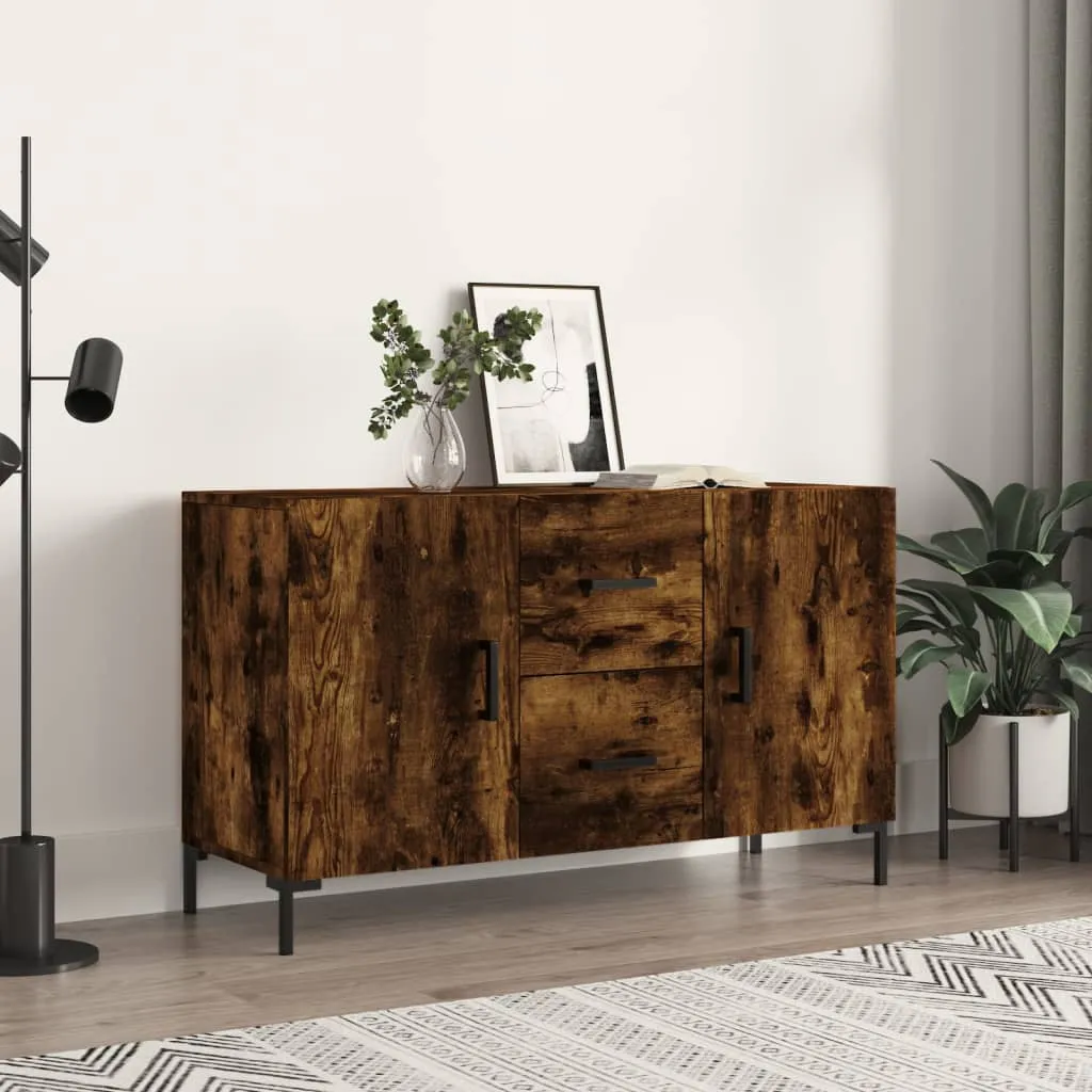 vidaXL Credenza Rovere Fumo 100x36x60 cm in Legno Multistrato