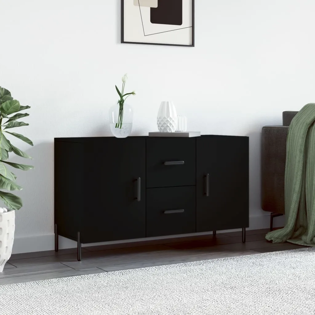 vidaXL Credenza Nera 100x36x60 cm in Legno Multistrato