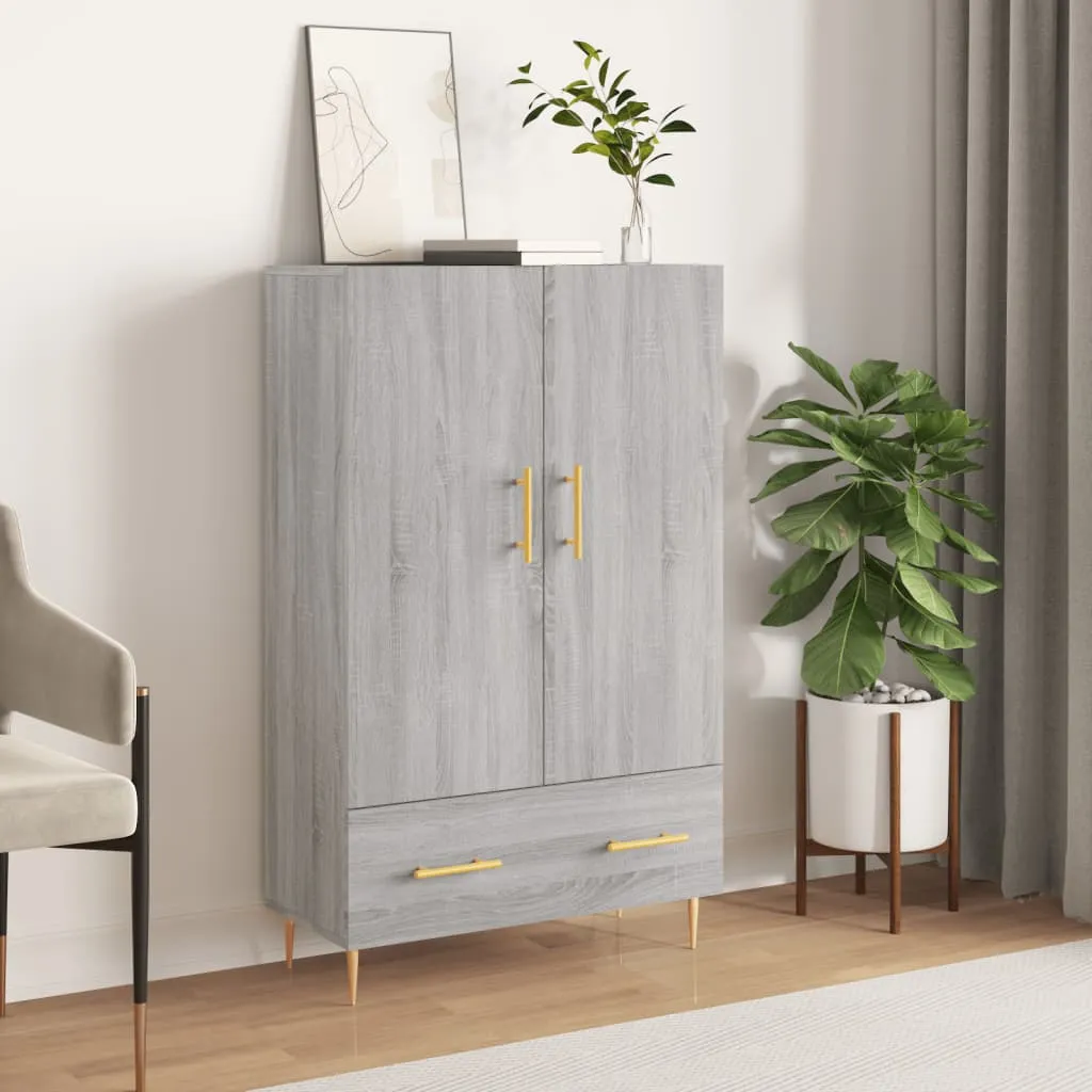 vidaXL Credenza Grigio Sonoma 69,5x31x115 cm in Legno Multistrato