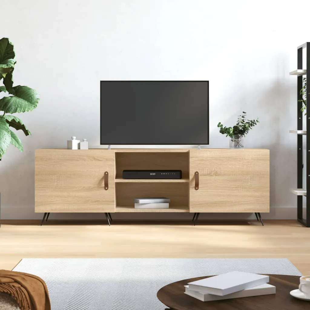 vidaXL Mobile Porta TV Rovere Sonoma 150x30x50 cm in Legno Multistrato