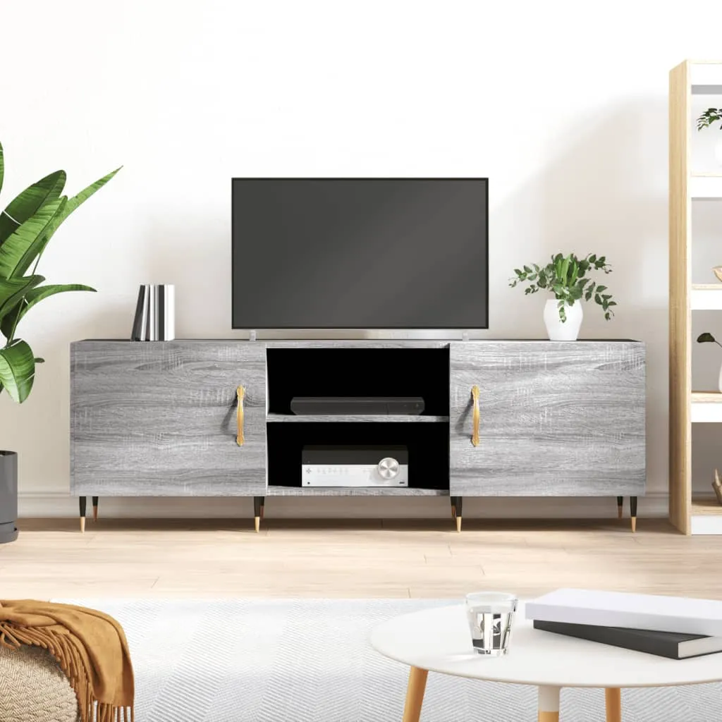 vidaXL Mobile Porta TV Grigio Sonoma 150x30x50 cm in Legno Multistrato