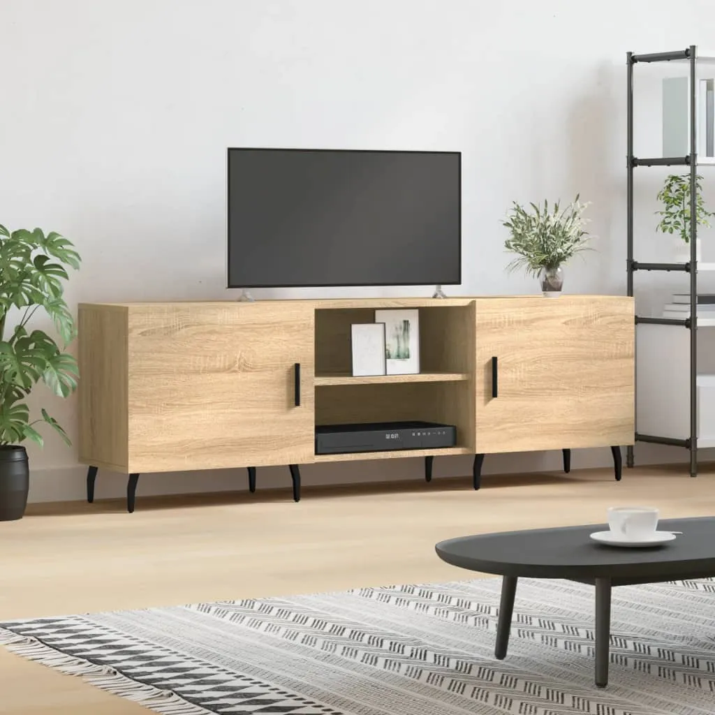 vidaXL Mobile Porta TV Rovere Sonoma 150x30x50 cm in Legno Multistrato