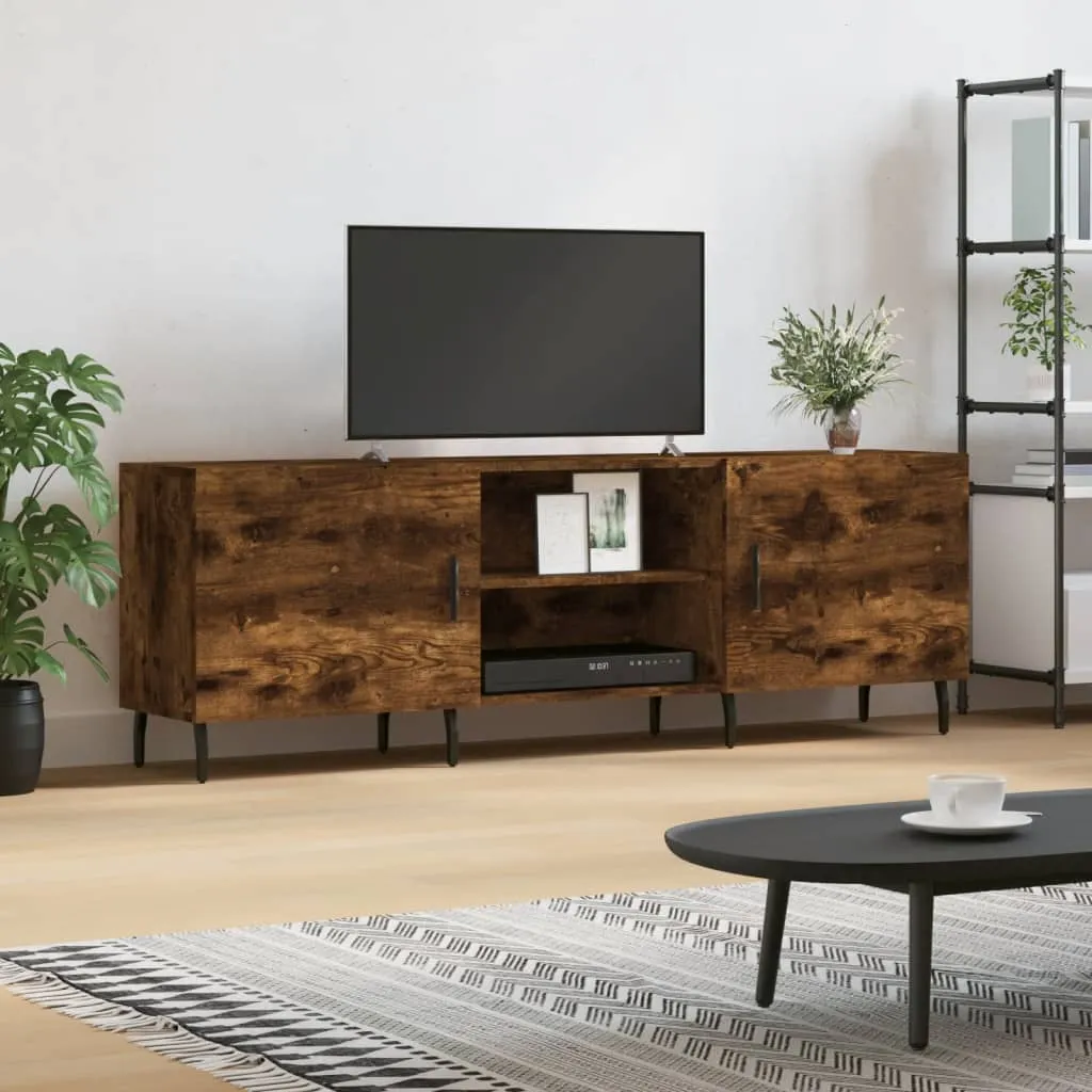 vidaXL Mobile Porta TV Rovere Fumo 150x30x50 cm in Legno Multistrato