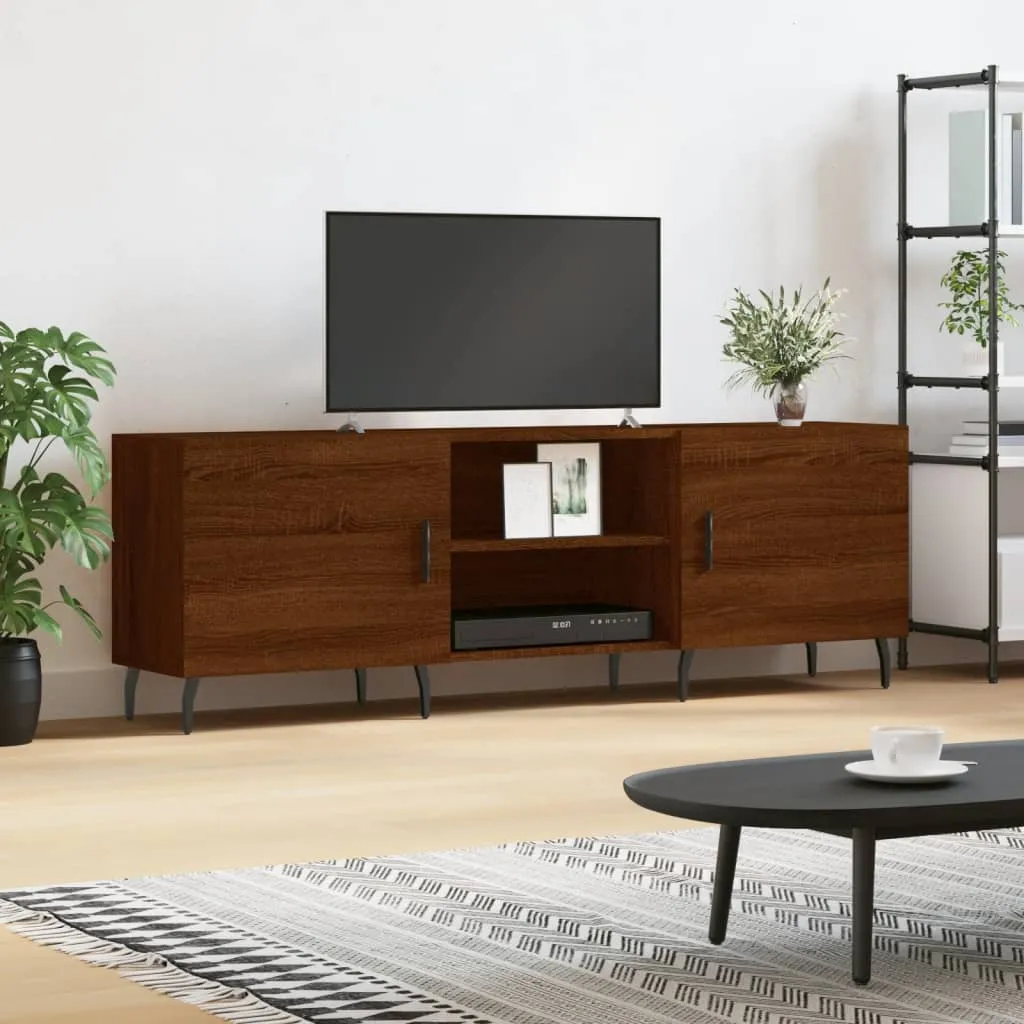 vidaXL Mobile Porta TV Rovere Marrone 150x30x50cm in Legno Multistrato