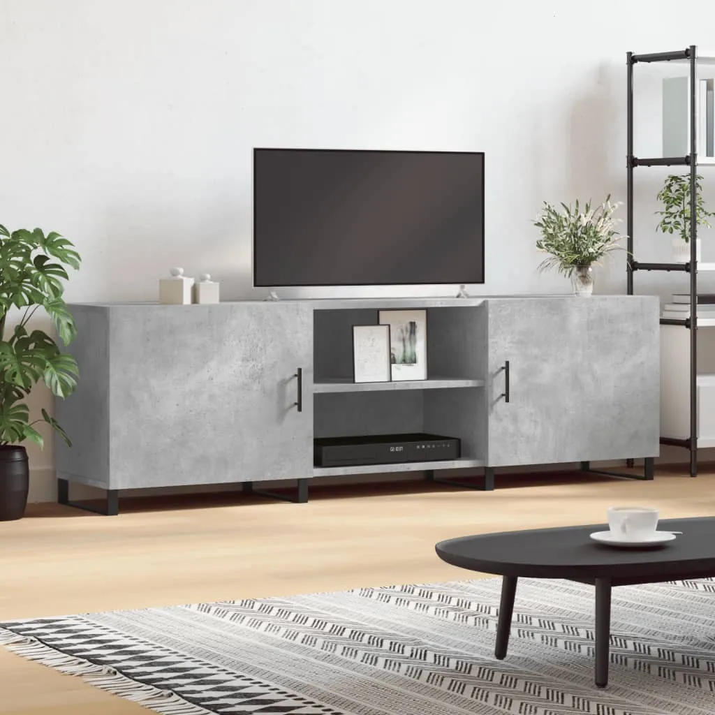 vidaXL Mobile Porta TV Grigio Cemento 150x30x50cm in Legno Multistrato