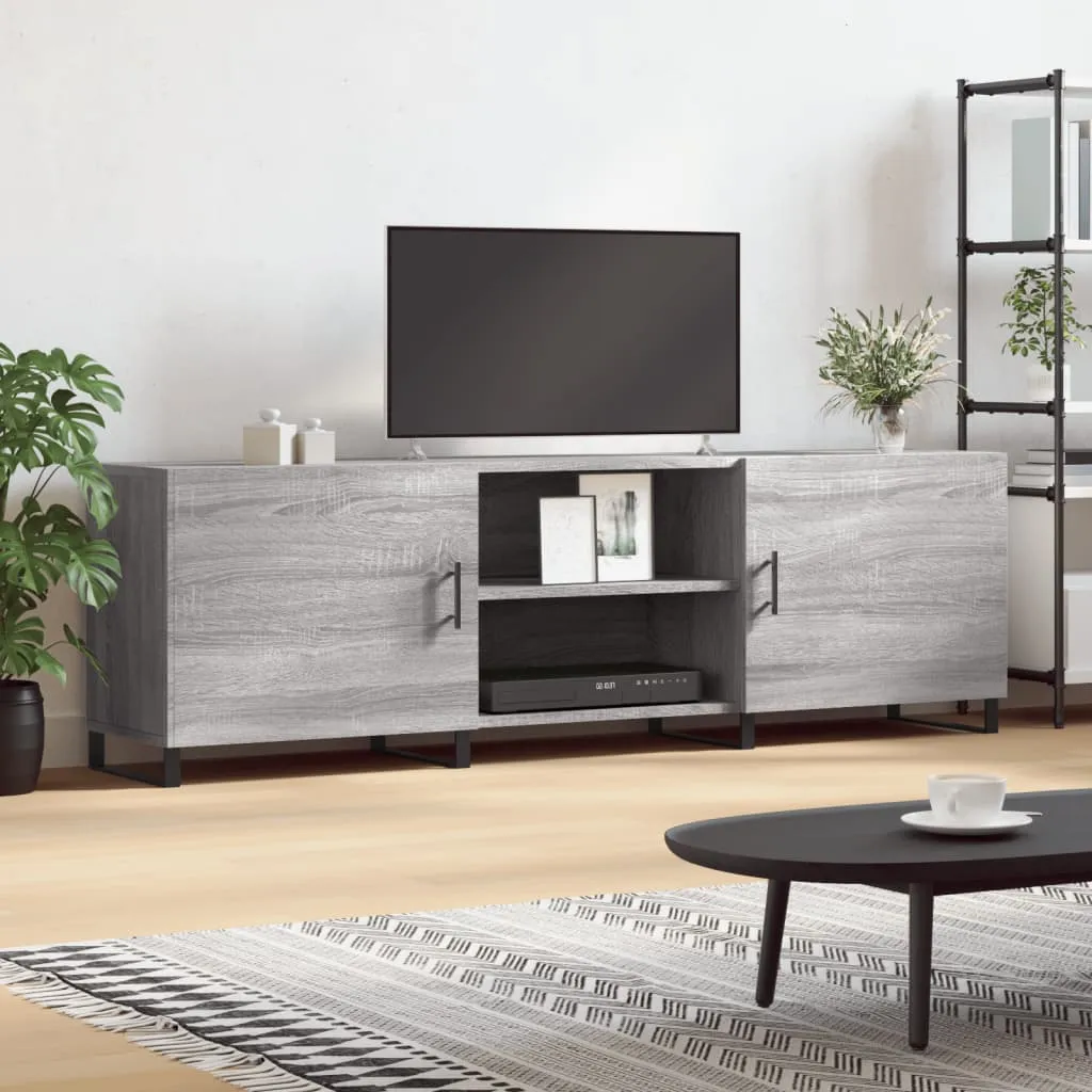 vidaXL Mobile Porta TV Grigio Sonoma 150x30x50 cm in Legno Multistrato