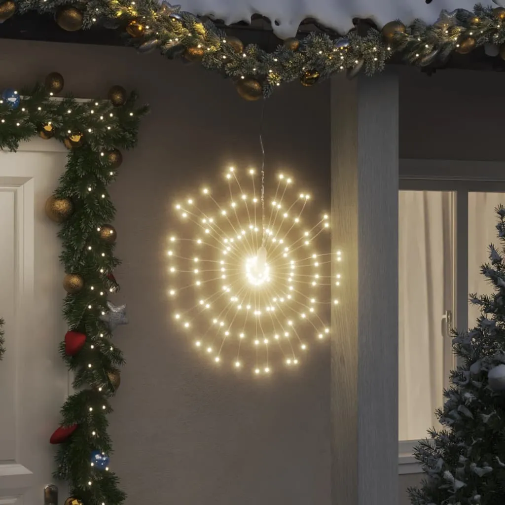 vidaXL Illuminazione di Natale Galassia 140 LED Bianco Caldo 17 cm