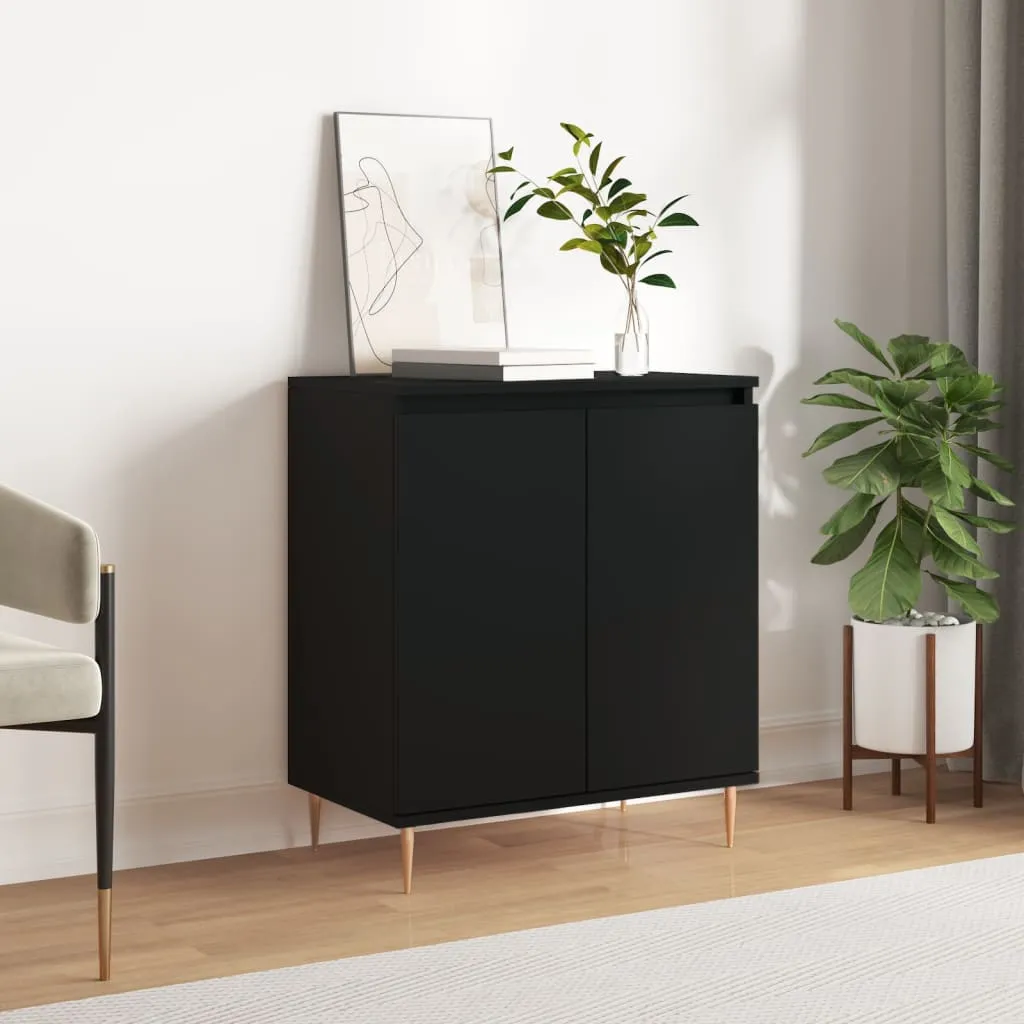 vidaXL Credenza Nero 60x35x70 cm in Legno Multistrato