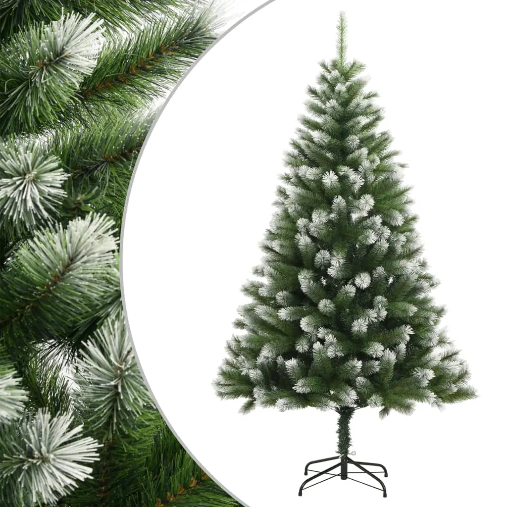 vidaXL Albero Natale Artificiale Incernierato con Neve Fioccata 120 cm