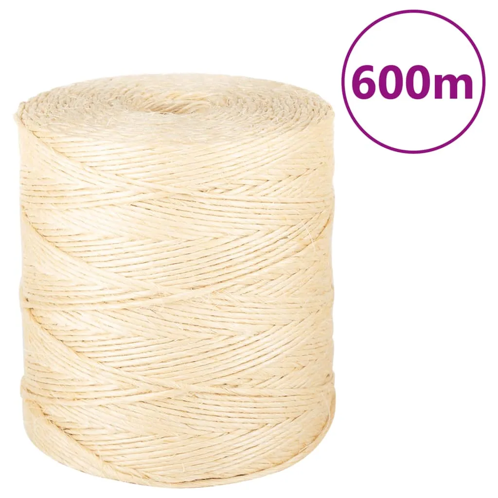 vidaXL Corda in Sisal 100% 2 mm 600 m