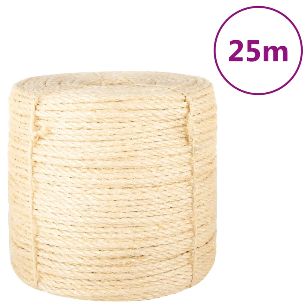 vidaXL Corda in Sisal 100% 6 mm 25 m