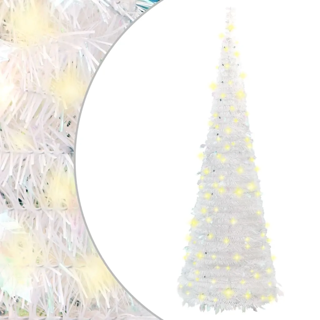 vidaXL Albero di Natale Artificiale Pop-up con 150 LED Bianco 180 cm