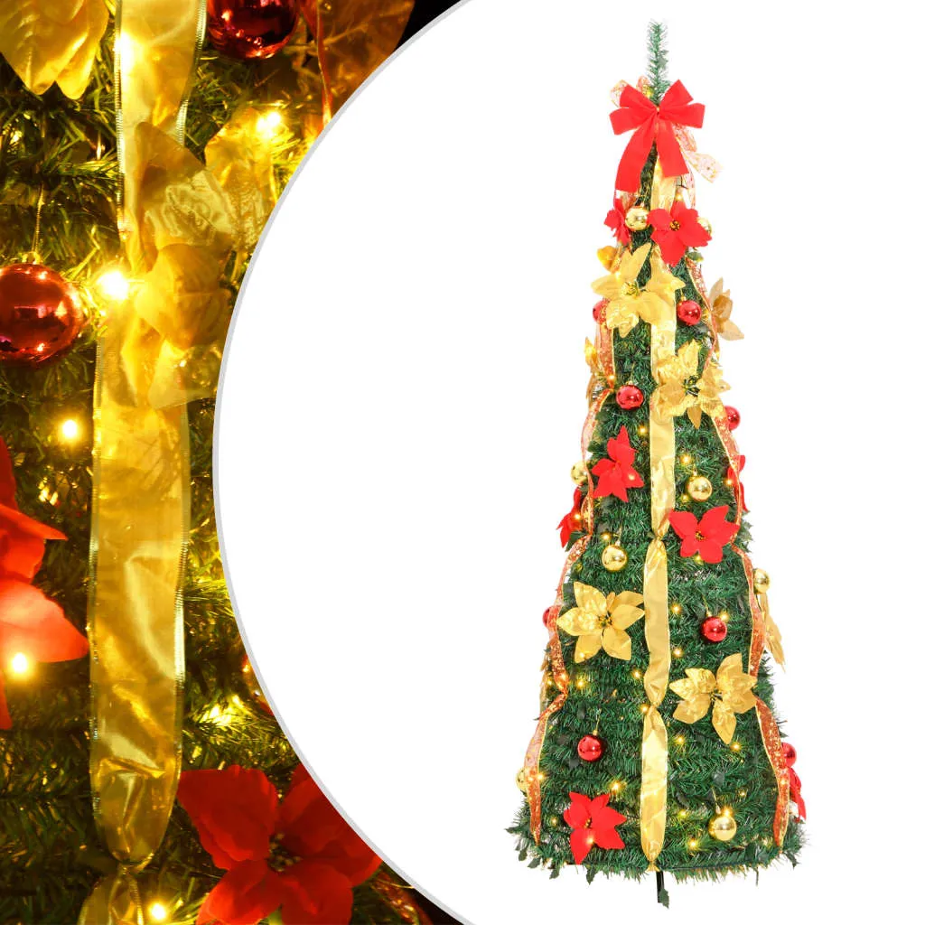 vidaXL Albero di Natale Artificiale Pop-up con 150 LED Verde 180 cm