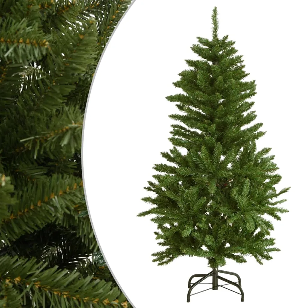 vidaXL Albero di Natale Artificiale Incernierato con Base Verde 120 cm