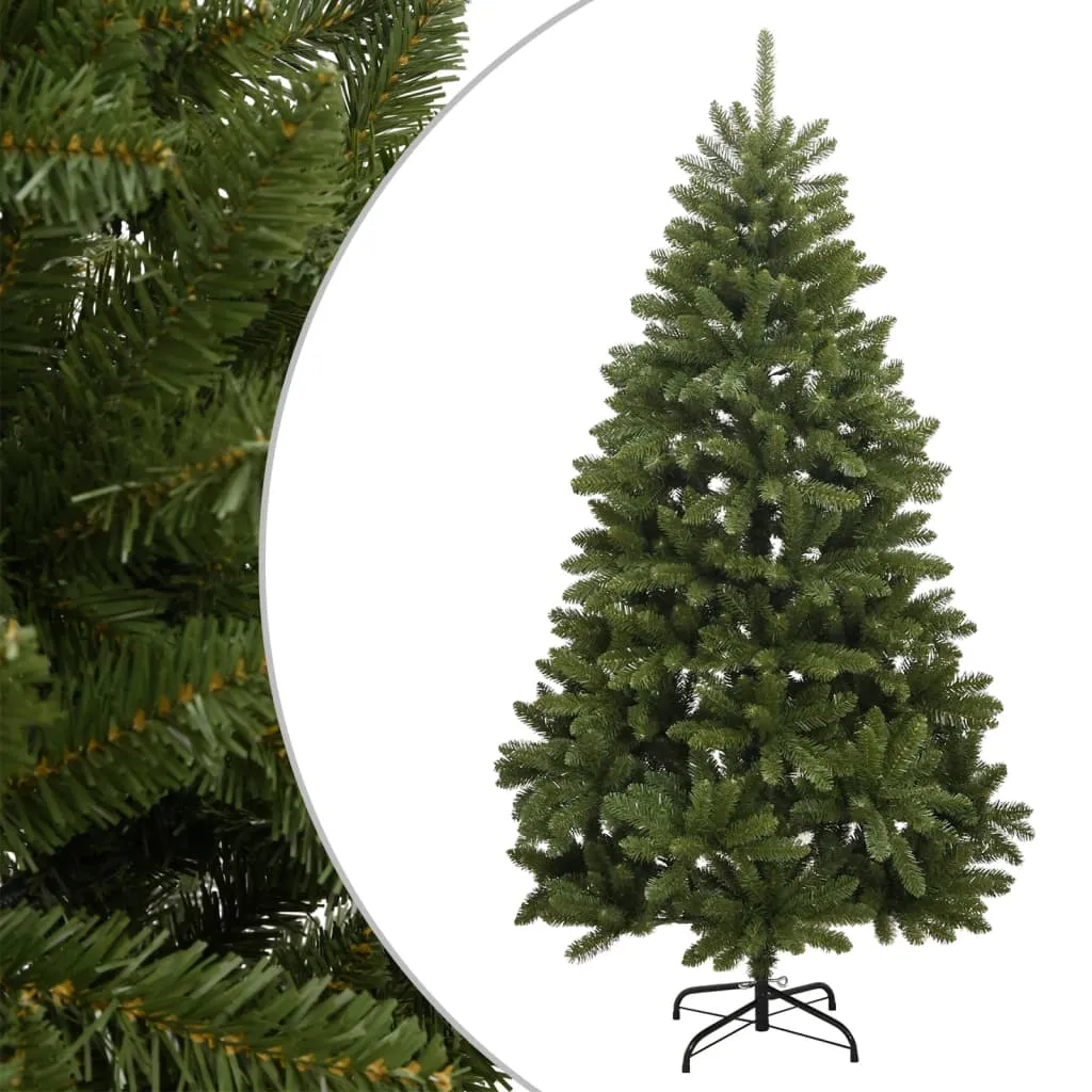 vidaXL Albero di Natale Artificiale Incernierato con Base Verde 180 cm