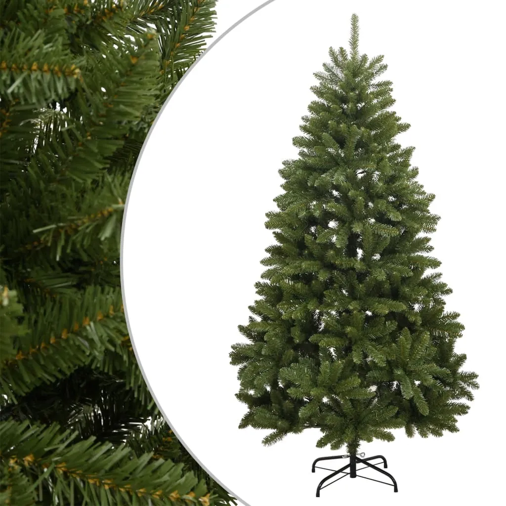 vidaXL Albero di Natale Artificiale Incernierato con Base Verde 270 cm