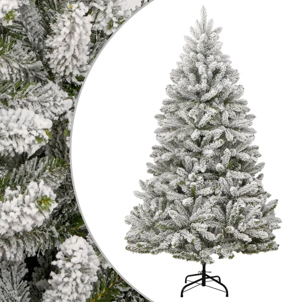 vidaXL Albero Natale Artificiale Incernierato con Neve Fioccata 180 cm