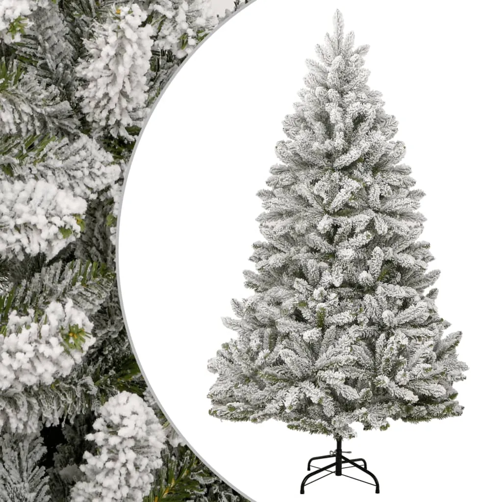 vidaXL Albero Natale Artificiale Incernierato con Neve Fioccata 270 cm