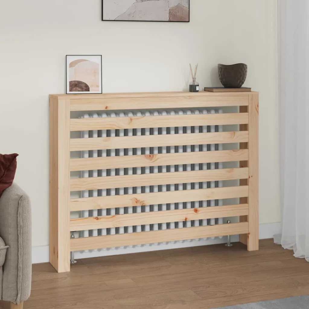 vidaXL Copertura Termosifone 108,5x19x84 cm in Legno Massello di Pino