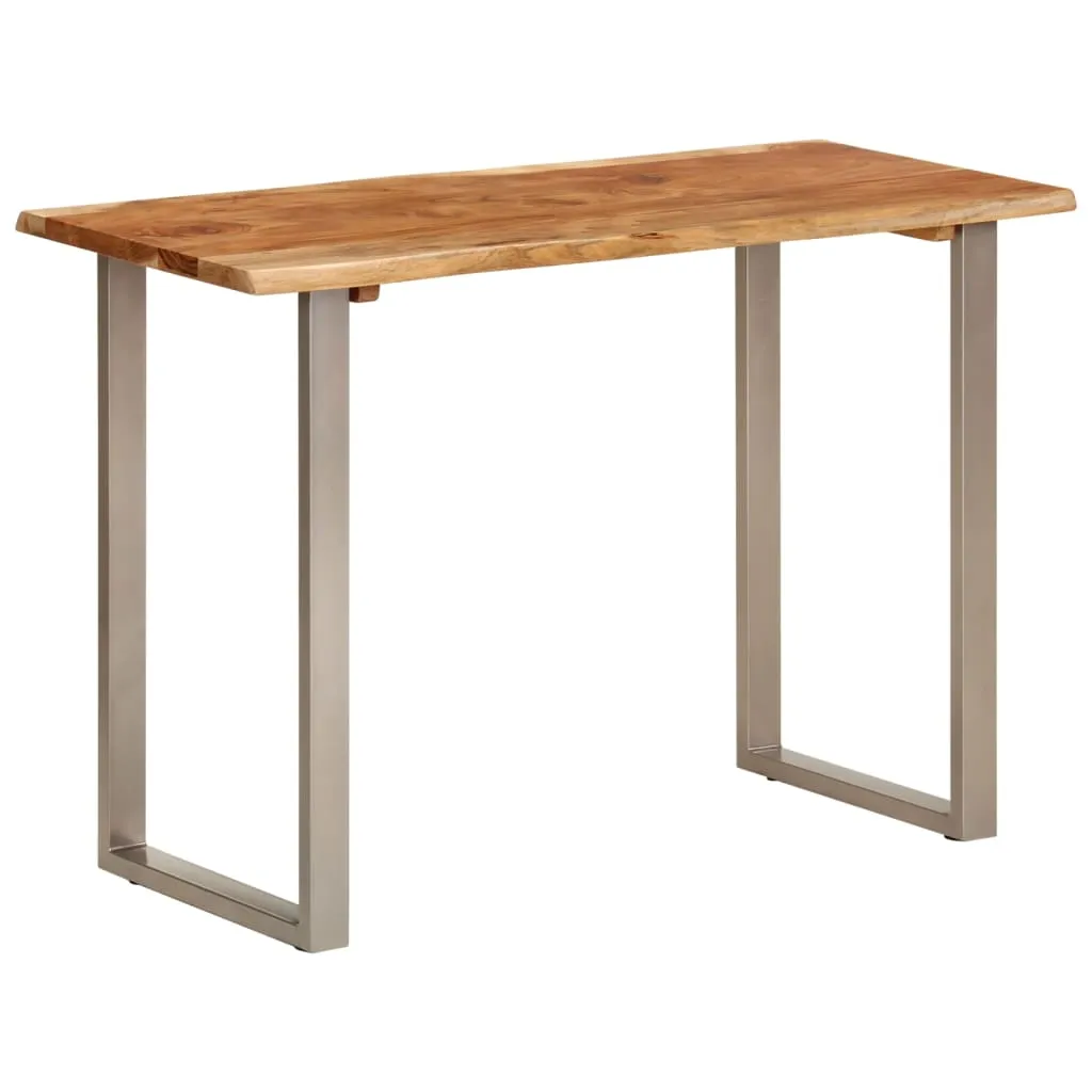 vidaXL Tavolo da Pranzo 110x50x76 cm Legno Massello di Acacia