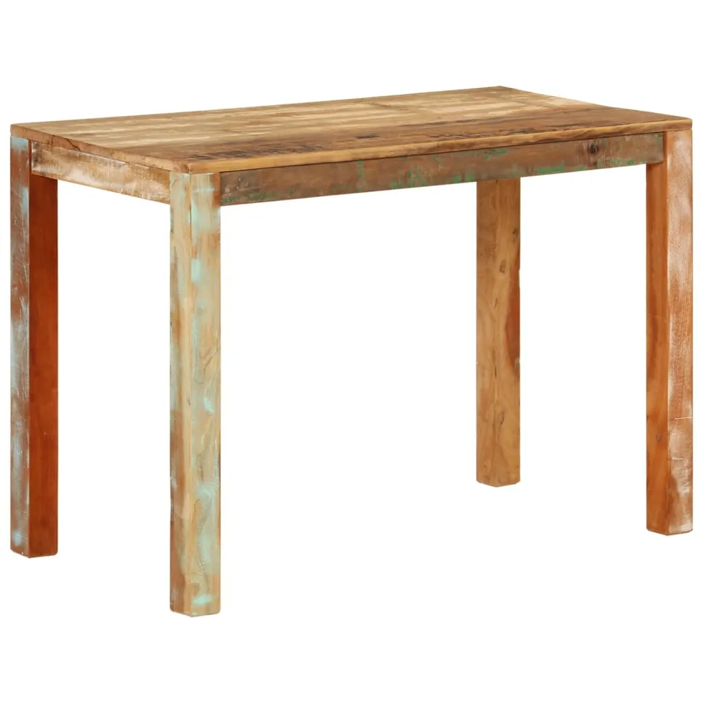 vidaXL Tavolo da Pranzo 110x55x76 cm in Legno Massello di Recupero