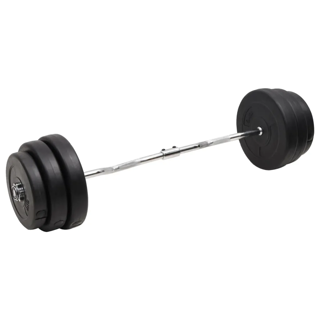 vidaXL Bilanciere Curvo con Dischi 90 kg